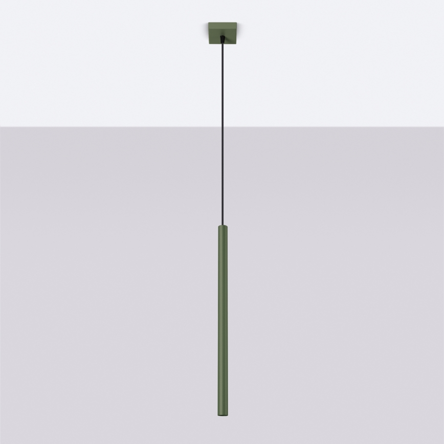 Lustr na lanku PASTELO 1xG9/8W/230V zelená