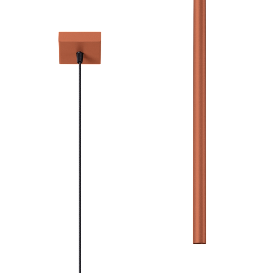 Lustr na lanku PASTELO 1xG9/8W/230V červená