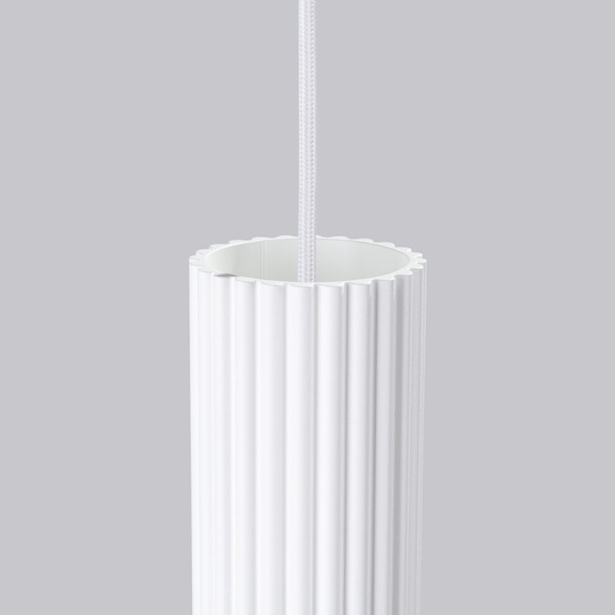 Lustr na lanku KARBON 3xGU10/10W/230V bílá