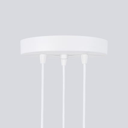 Lustr na lanku KARBON 3xGU10/10W/230V bílá