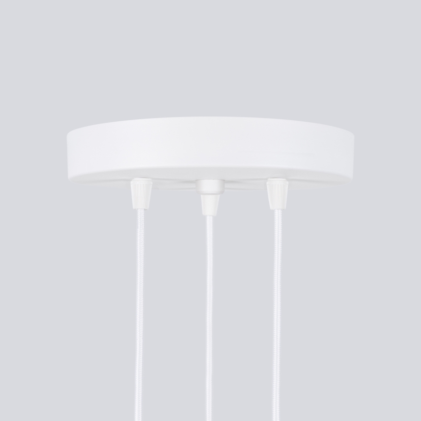 Lustr na lanku KARBON 3xGU10/10W/230V bílá