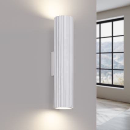 Nástěnné svítidlo KARBON 2xGU10/10W/230V bílá