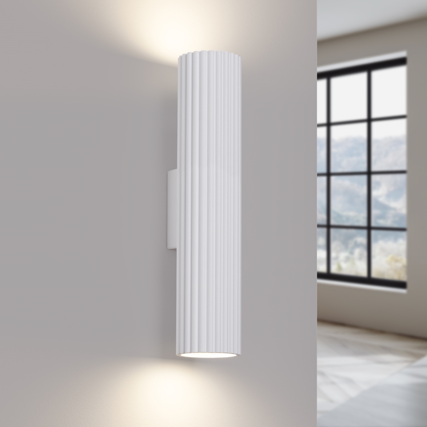 Nástěnné svítidlo KARBON 2xGU10/10W/230V bílá