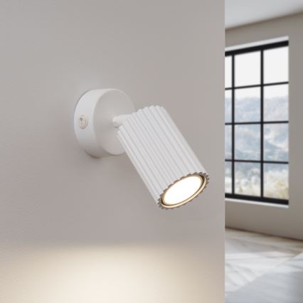 Nástěnné bodové svítidlo KARBON 1xGU10/10W/230V bílá