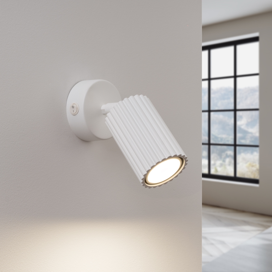 Nástěnné bodové svítidlo KARBON 1xGU10/10W/230V bílá