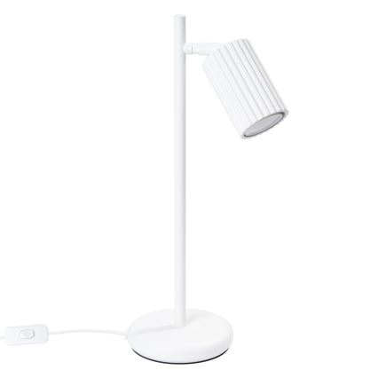 Stolní lampa KARBON 1xGU10/10W/230V bílá