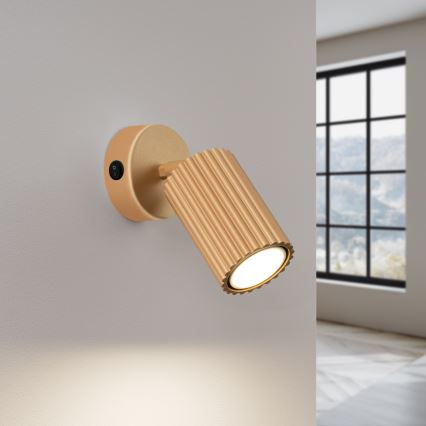 Nástěnné bodové svítidlo KARBON 1xGU10/10W/230V zlatá