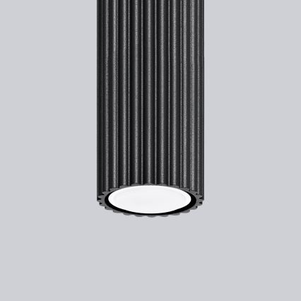 Bodové svítidlo KARBON 1xGU10/10W/230V 20 cm černá