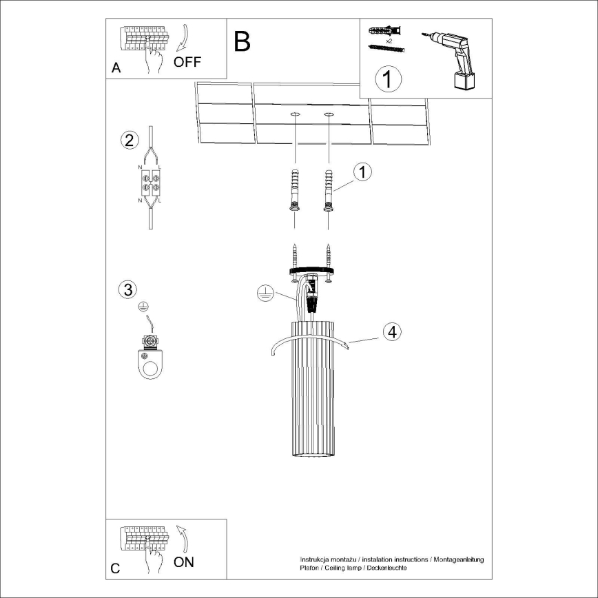 Bodové svítidlo KARBON 1xGU10/10W/230V 20 cm černá