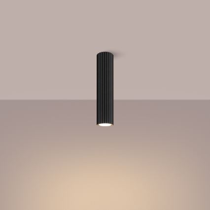 Bodové svítidlo KARBON 1xGU10/10W/230V 30 cm černá