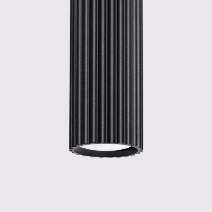 Lustr na lanku KARBON 3xGU10/10W/230V černá
