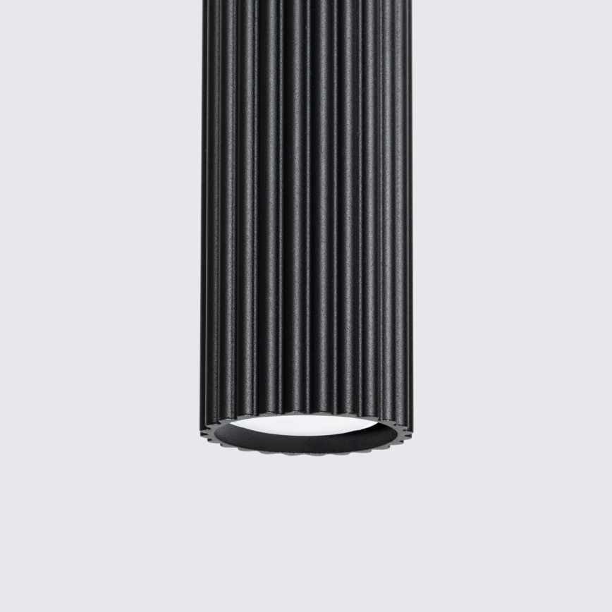 Lustr na lanku KARBON 3xGU10/10W/230V černá