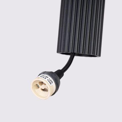 Lustr na lanku KARBON 3xGU10/10W/230V černá