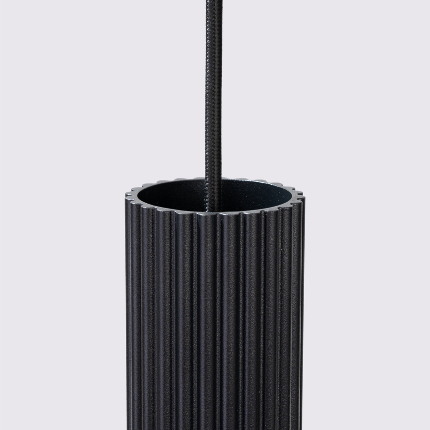Lustr na lanku KARBON 3xGU10/10W/230V černá