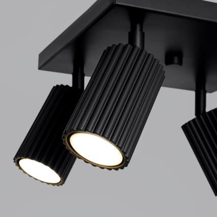 Bodové svítidlo KARBON 4xGU10/10W/230V černá