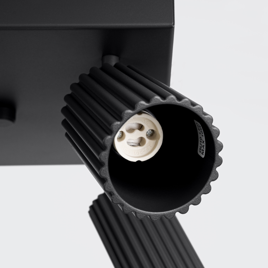 Bodové svítidlo KARBON 4xGU10/10W/230V černá