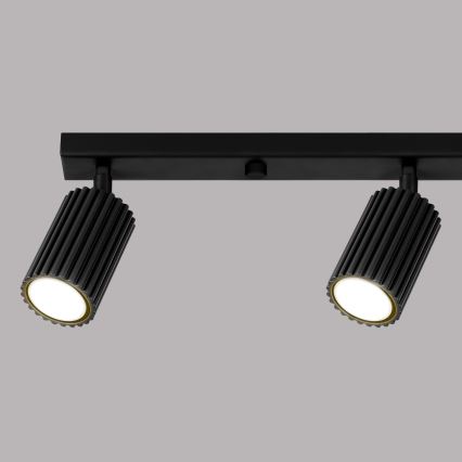 Bodové svítidlo KARBON 4xGU10/10W/230V černá