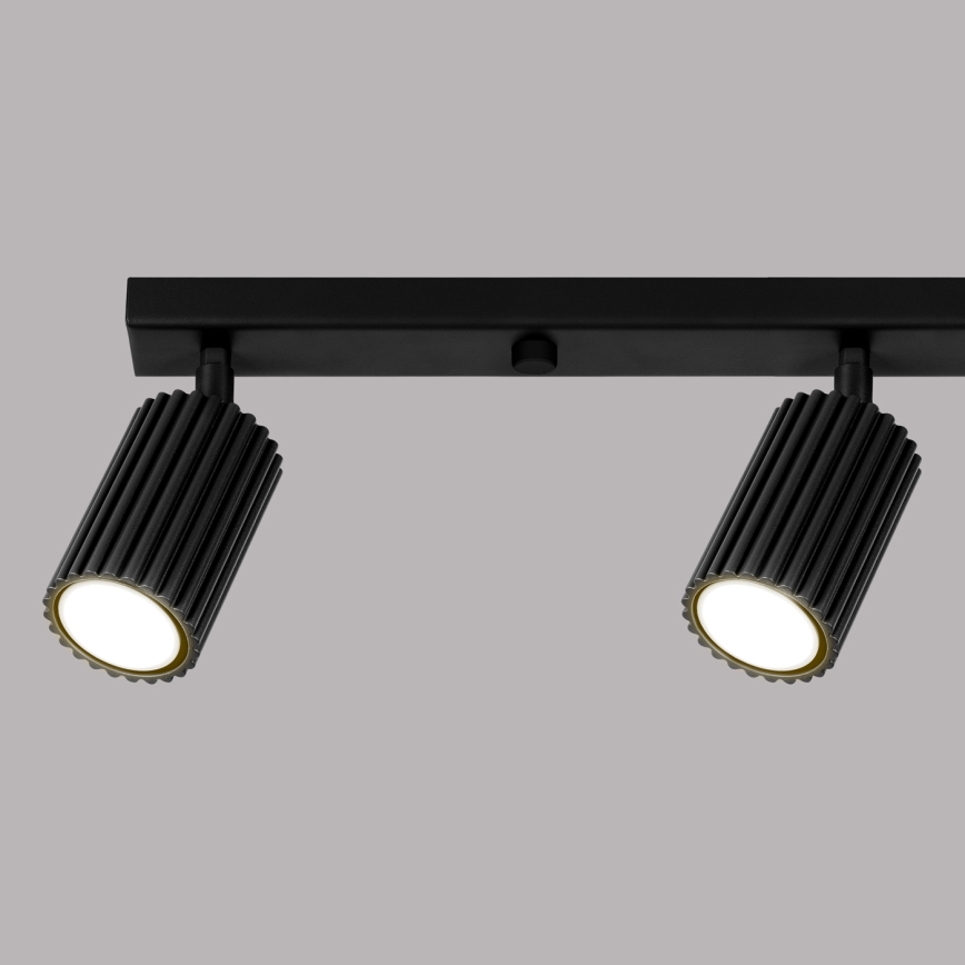 Bodové svítidlo KARBON 4xGU10/10W/230V černá