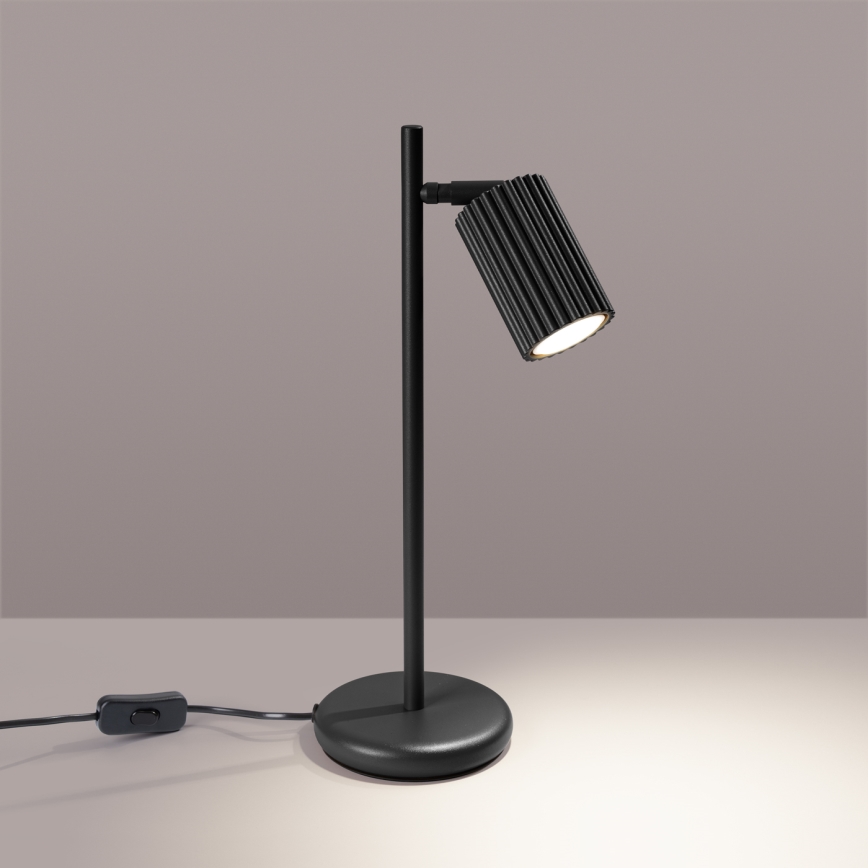 Stolní lampa KARBON 1xGU10/10W/230V černá