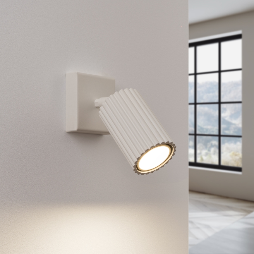 Nástěnné bodové svítidlo KARBON 1xGU10/10W/230V krémová