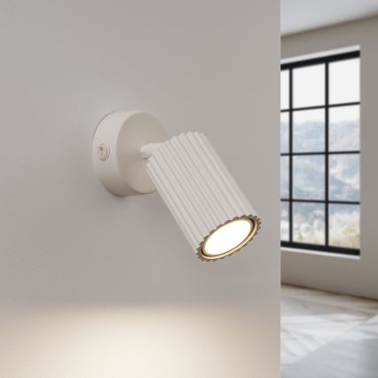 Nástěnné bodové svítidlo KARBON 1xGU10/10W/230V krémová