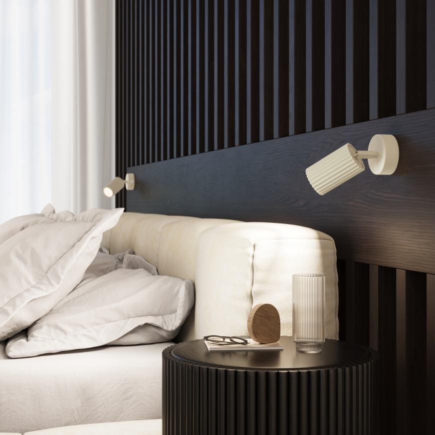 Nástěnné bodové svítidlo KARBON 1xGU10/10W/230V krémová