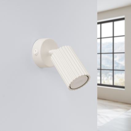 Nástěnné bodové svítidlo KARBON 1xGU10/10W/230V krémová