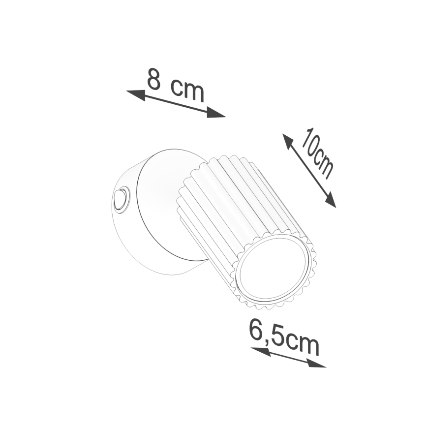 Nástěnné bodové svítidlo KARBON 1xGU10/10W/230V krémová