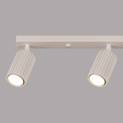 Bodové svítidlo KARBON 4xGU10/10W/230V krémová