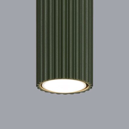 Bodové svítidlo KARBON 1xGU10/10W/230V 20 cm zelená