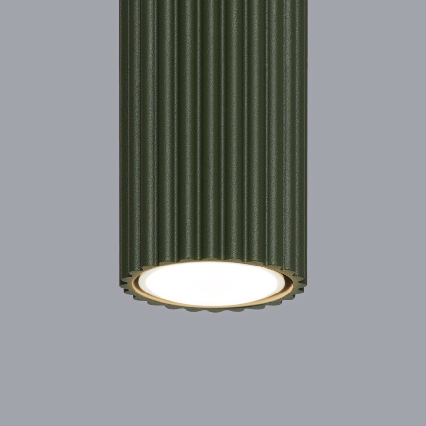 Bodové svítidlo KARBON 1xGU10/10W/230V 20 cm zelená