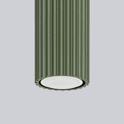 Bodové svítidlo KARBON 1xGU10/10W/230V 20 cm zelená