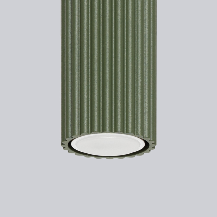 Bodové svítidlo KARBON 1xGU10/10W/230V 20 cm zelená