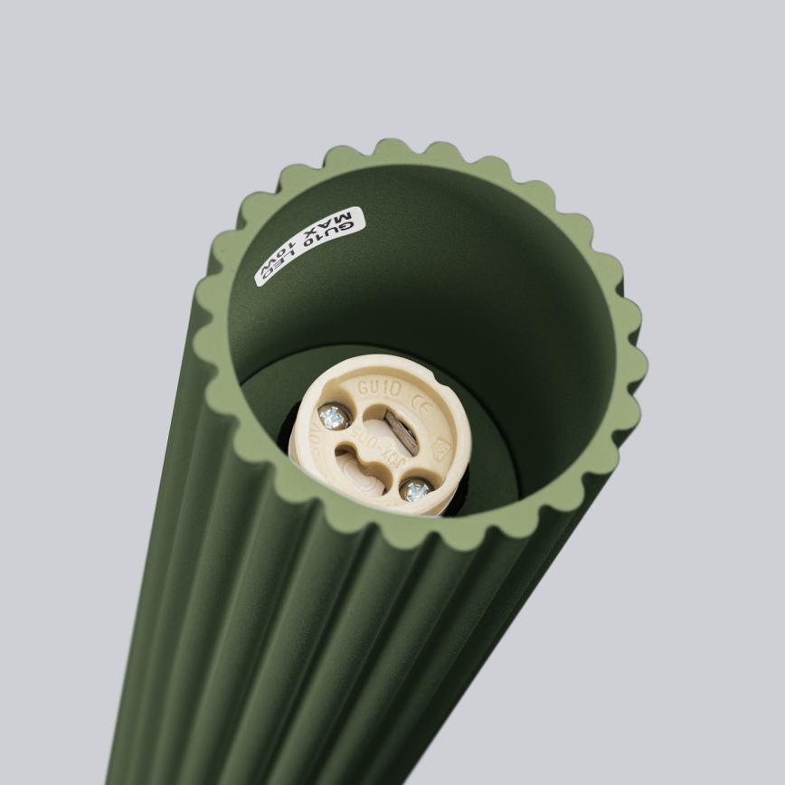 Bodové svítidlo KARBON 1xGU10/10W/230V 20 cm zelená