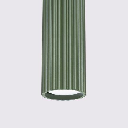 Lustr na lanku KARBON 3xGU10/10W/230V zelená