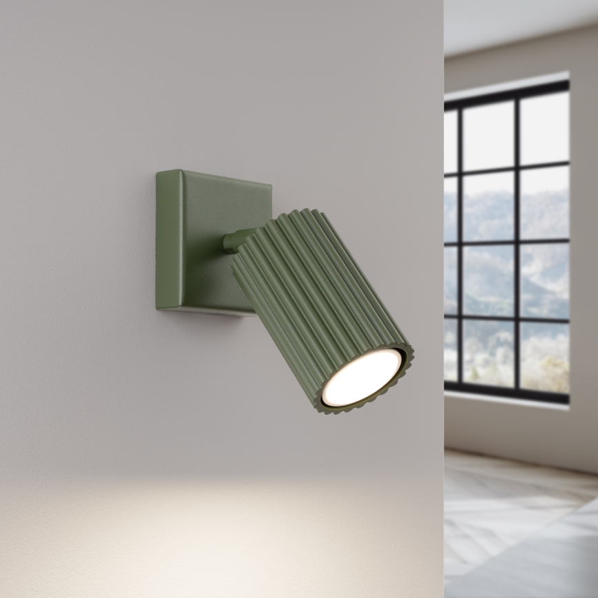 Nástěnné bodové svítidlo KARBON 1xGU10/10W/230V zelená