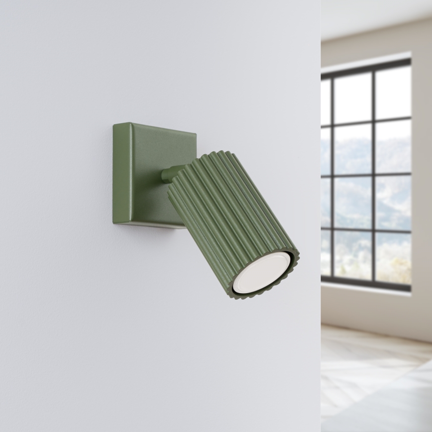 Nástěnné bodové svítidlo KARBON 1xGU10/10W/230V zelená