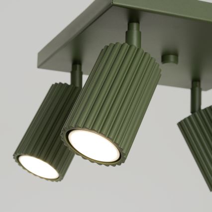 Bodové svítidlo KARBON 4xGU10/10W/230V zelená