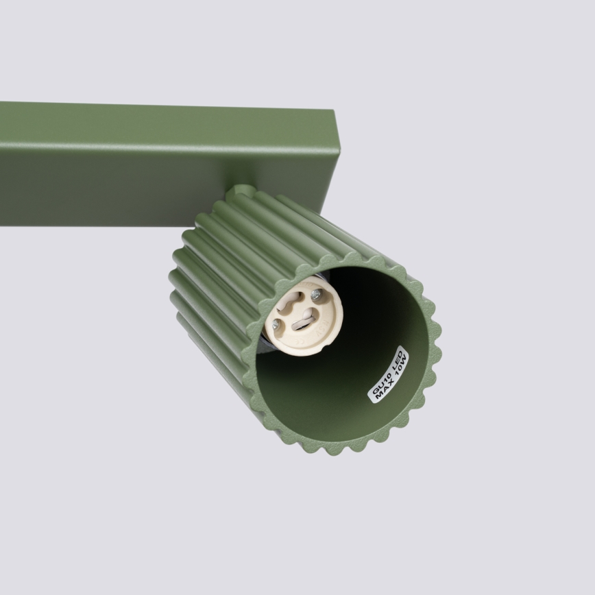 Bodové svítidlo KARBON 6xGU10/10W/230V zelená