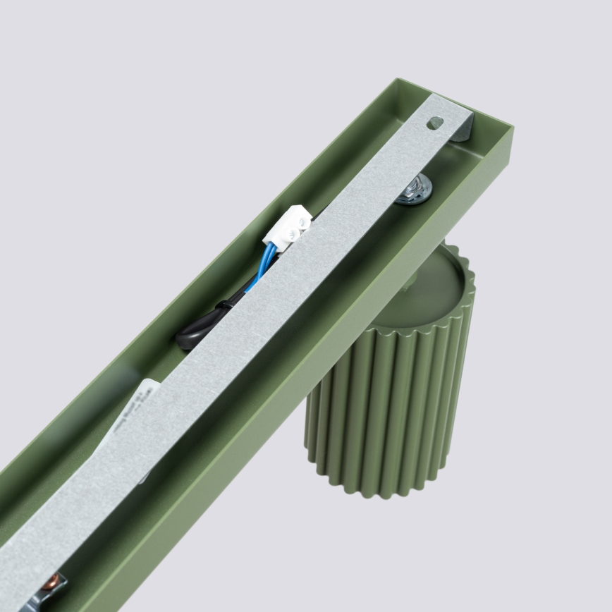 Bodové svítidlo KARBON 6xGU10/10W/230V zelená