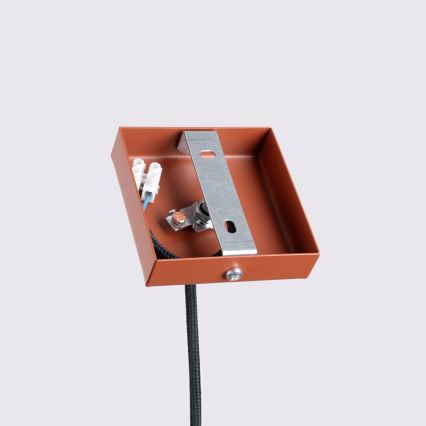 Lustr na lanku KARBON 1xGU10/10W/230V oranžová