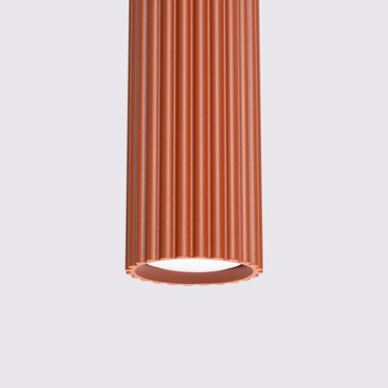 Lustr na lanku KARBON 3xGU10/10W/230V červená