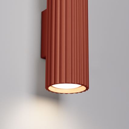 Nástěnné svítidlo KARBON 2xGU10/10W/230V červená