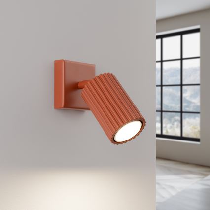 Nástěnné bodové svítidlo KARBON 1xGU10/10W/230V červená