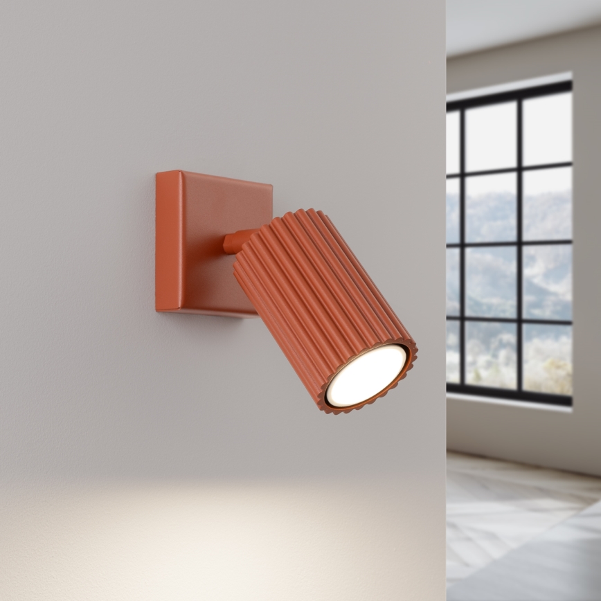 Nástěnné bodové svítidlo KARBON 1xGU10/10W/230V červená