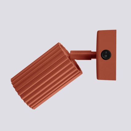 Nástěnné bodové svítidlo KARBON 1xGU10/10W/230V červená