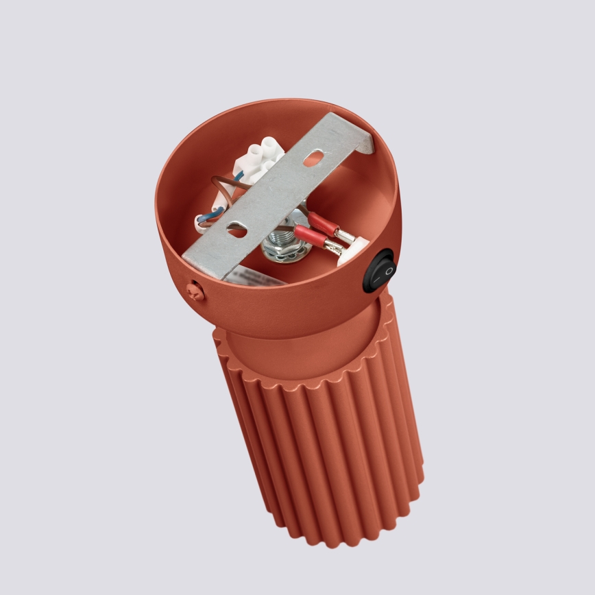 Nástěnné bodové svítidlo KARBON 1xGU10/10W/230V červená