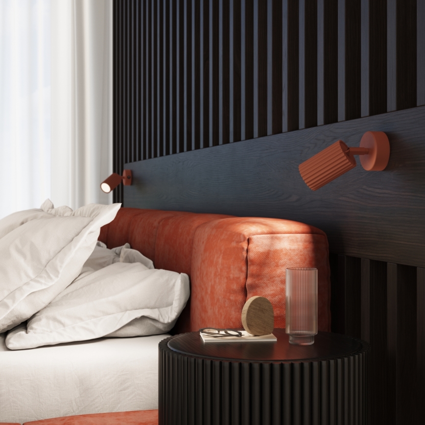 Nástěnné bodové svítidlo KARBON 1xGU10/10W/230V oranžová