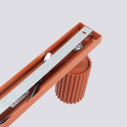 Bodové svítidlo KARBON 6xGU10/10W/230V červená