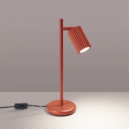 Stolní lampa KARBON 1xGU10/10W/230V oranžová